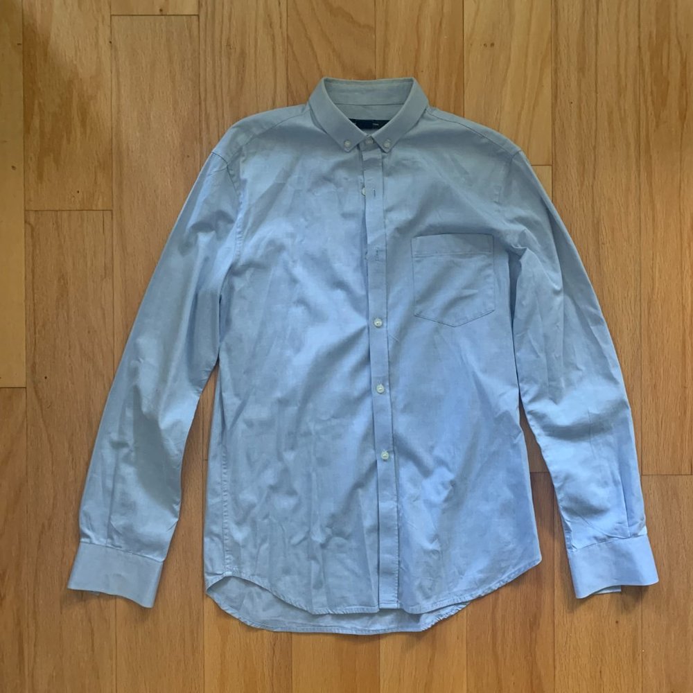 French Connection Blue Button Up